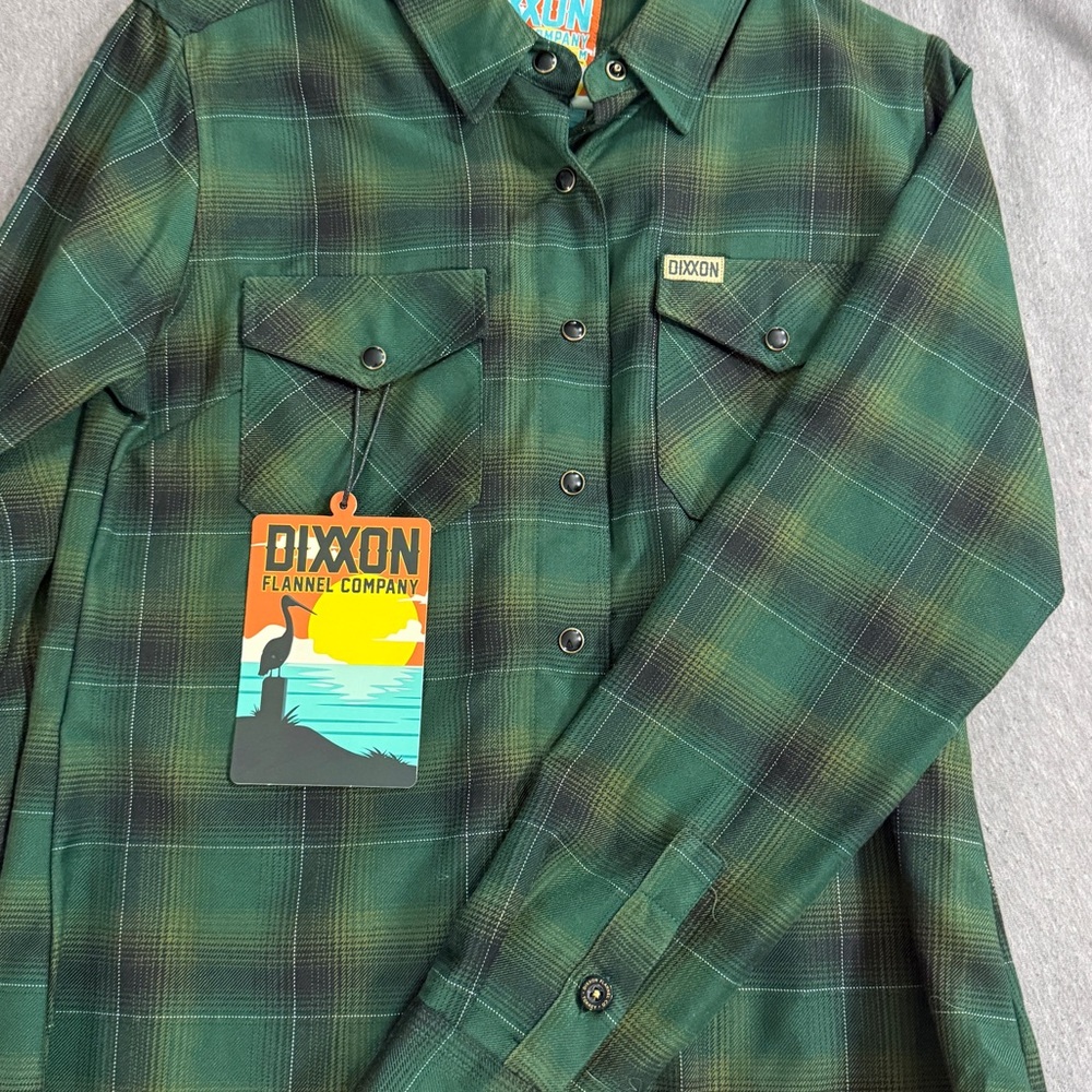 DIXXON Torrey Button-Down Flannel Shirt NWT